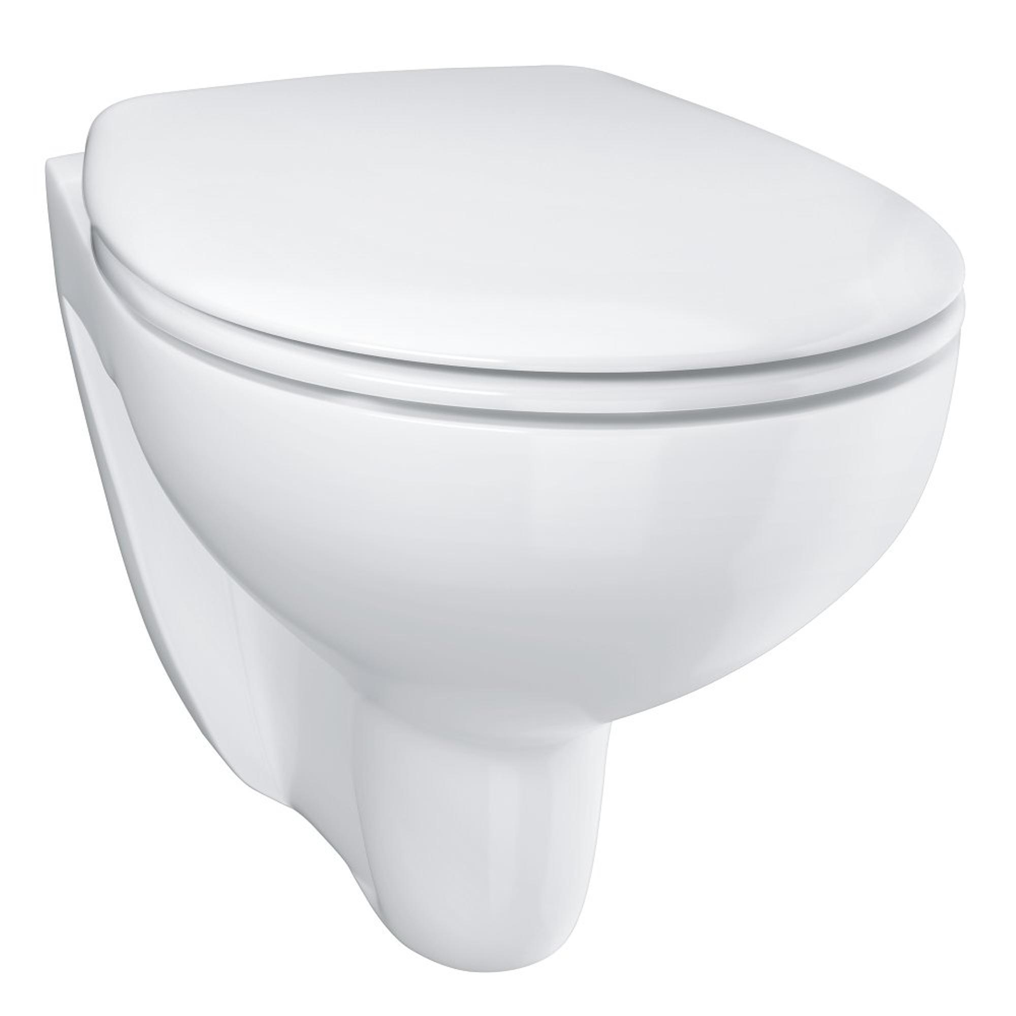 GROHE Bau céramique WC suspendu sans bride 36.8x53.1cm avec abattant frein  de chute blanc - 39351000 