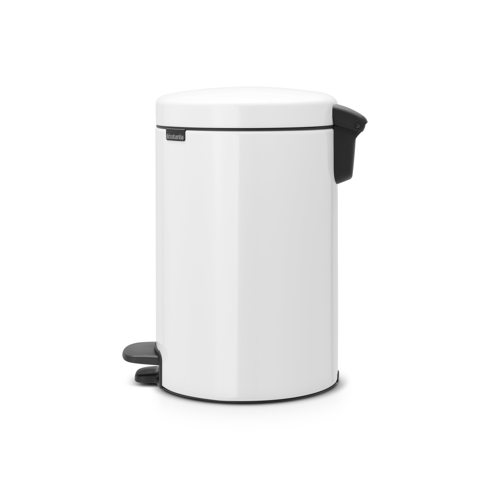 Poubelle à Pédale Brabantia Newicon 5L - Platinum, Seau Plastique, Fermeture Douce