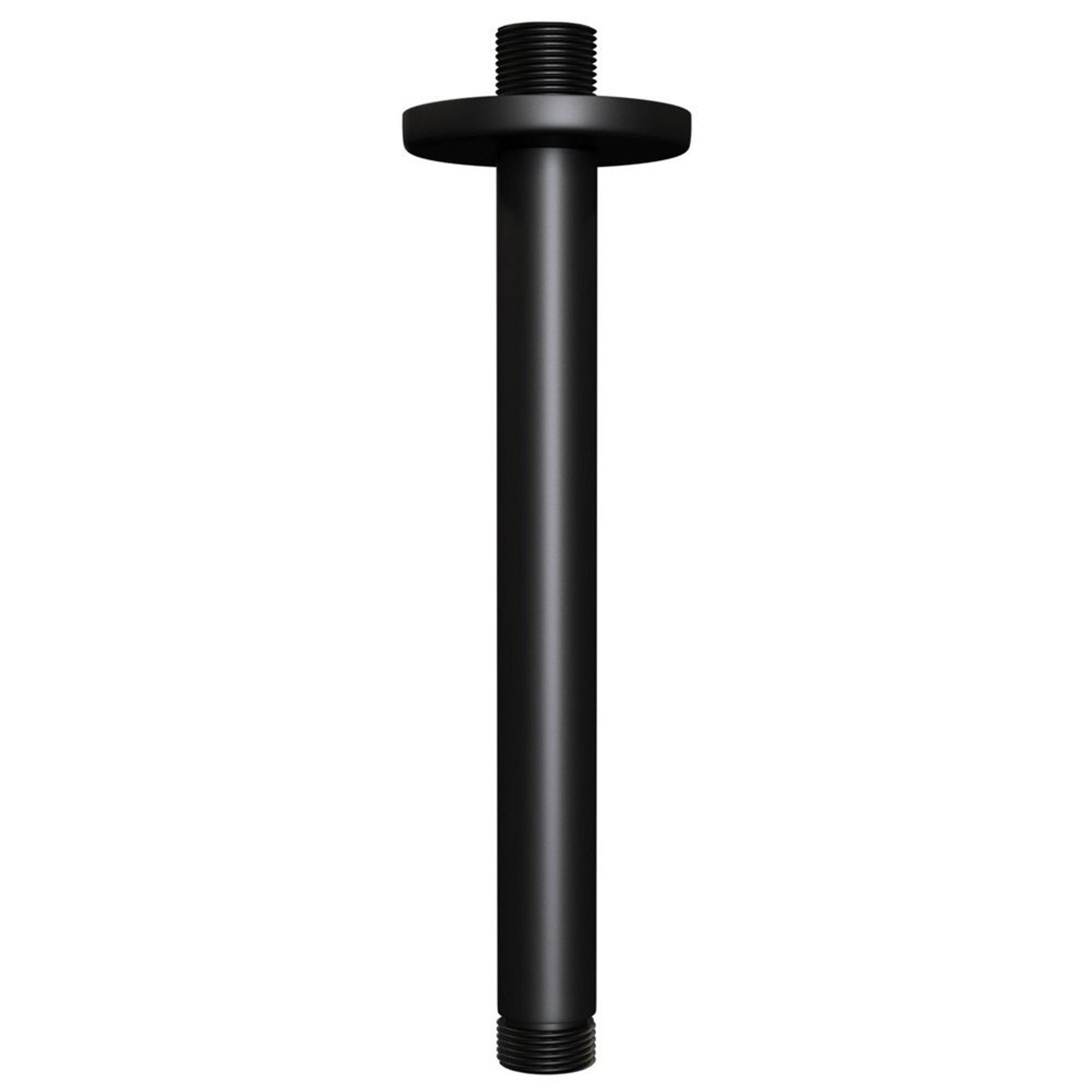 Brauer Black Edition Colonne de douche encastrable 47 thermostatique 2  voies douche pluie 20cm avec inverseur Noir mat