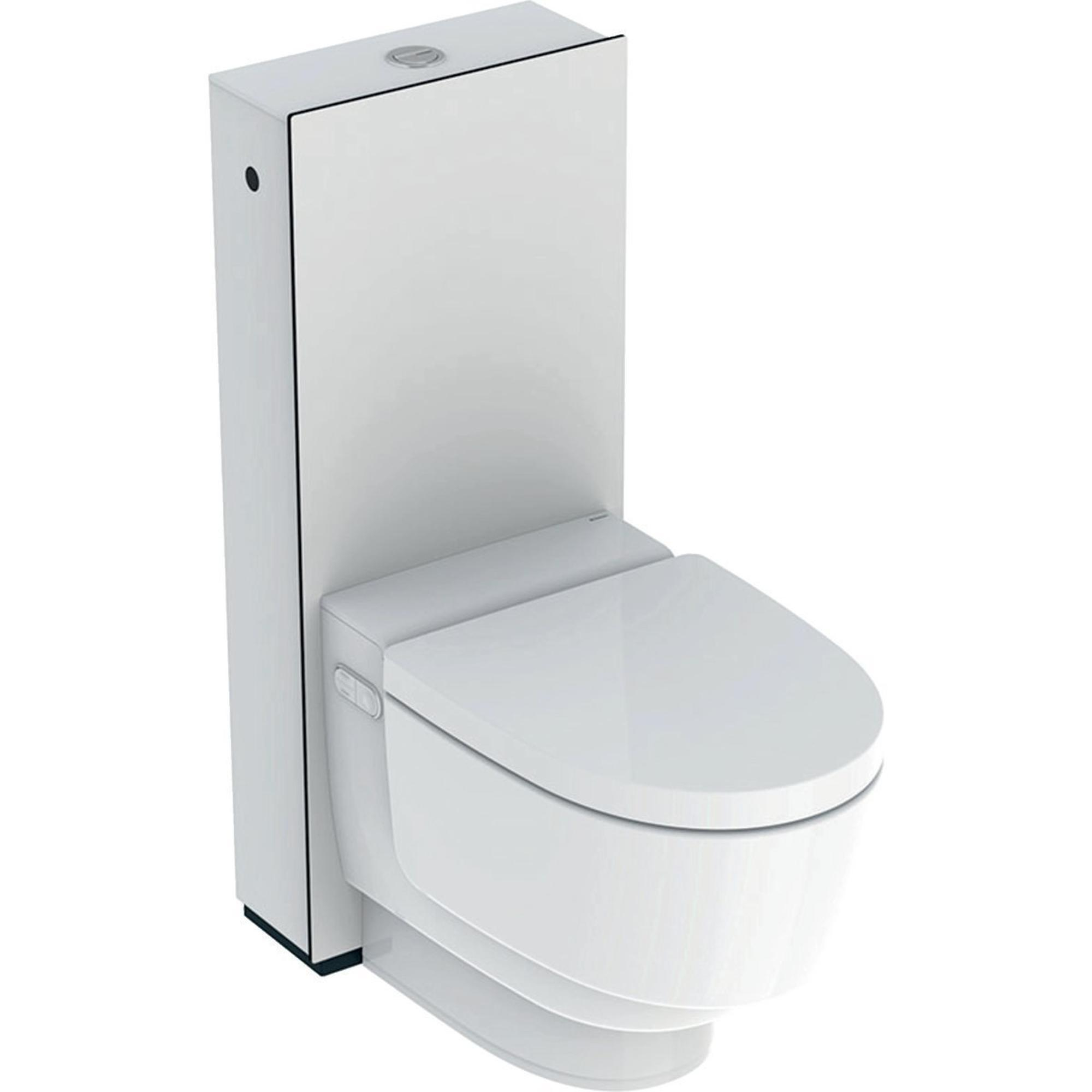 Geberit AquaClean Mera Comfort WC japonais sur pied sans bride avec  réservoir de chasse encastré blanc brillant - 146.240.11.1 