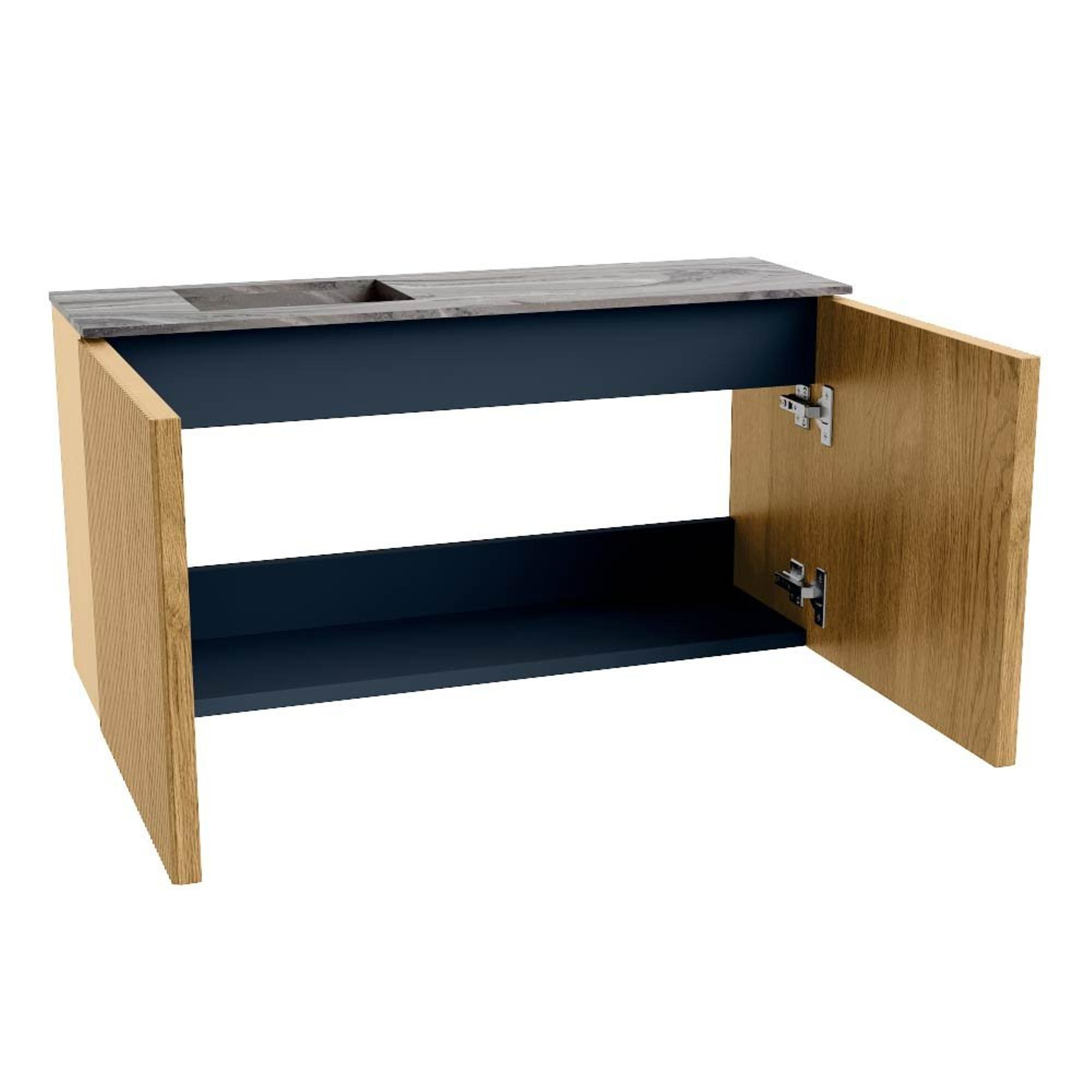 Mondiaz JOYA-DLUX 80cm toiletmeubel - kleur Oak - Wastafel FAYE positie