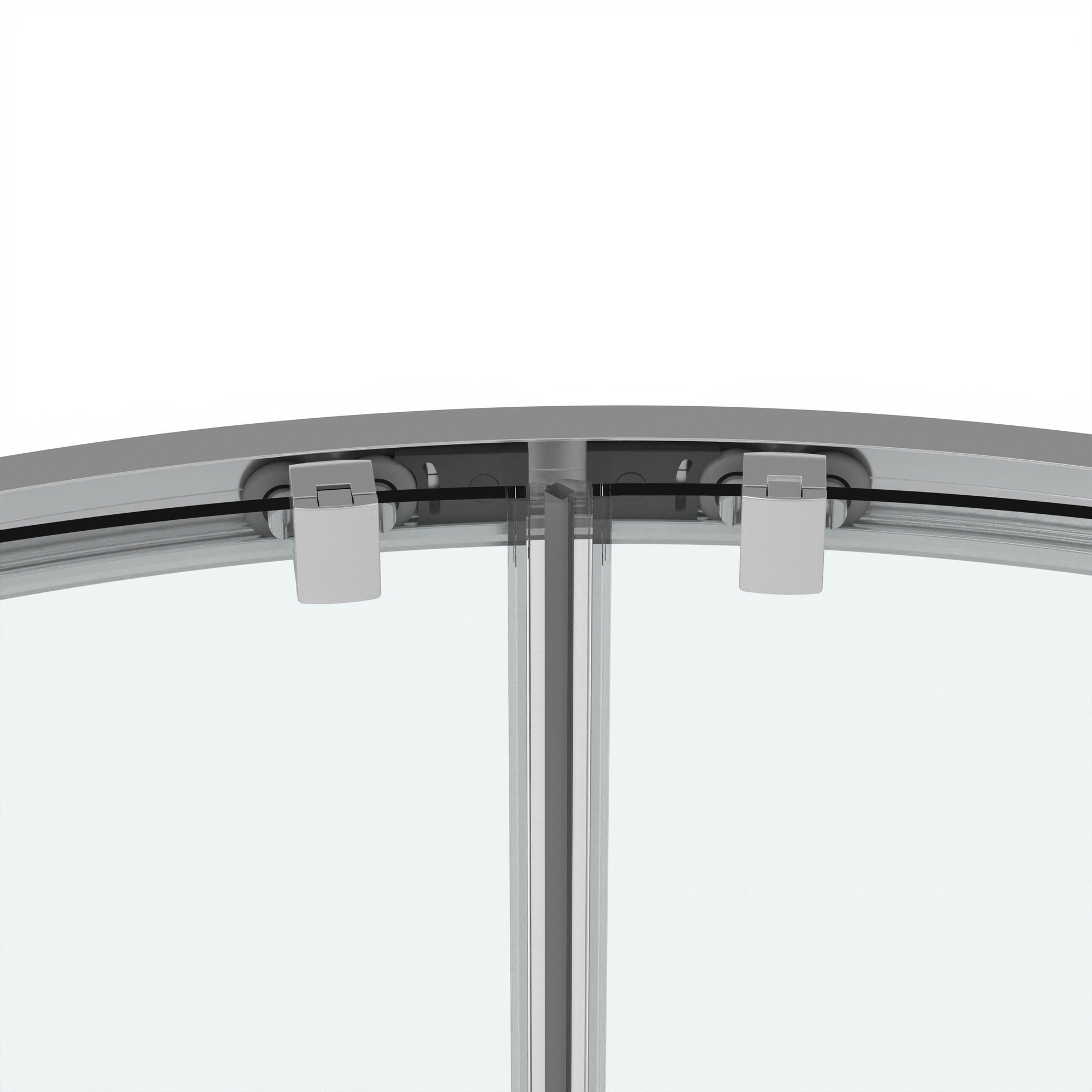 Saniclass Casus Cabine de douche 80x80x200cm Carré accès d'angle verre  clair profilé Noir mat