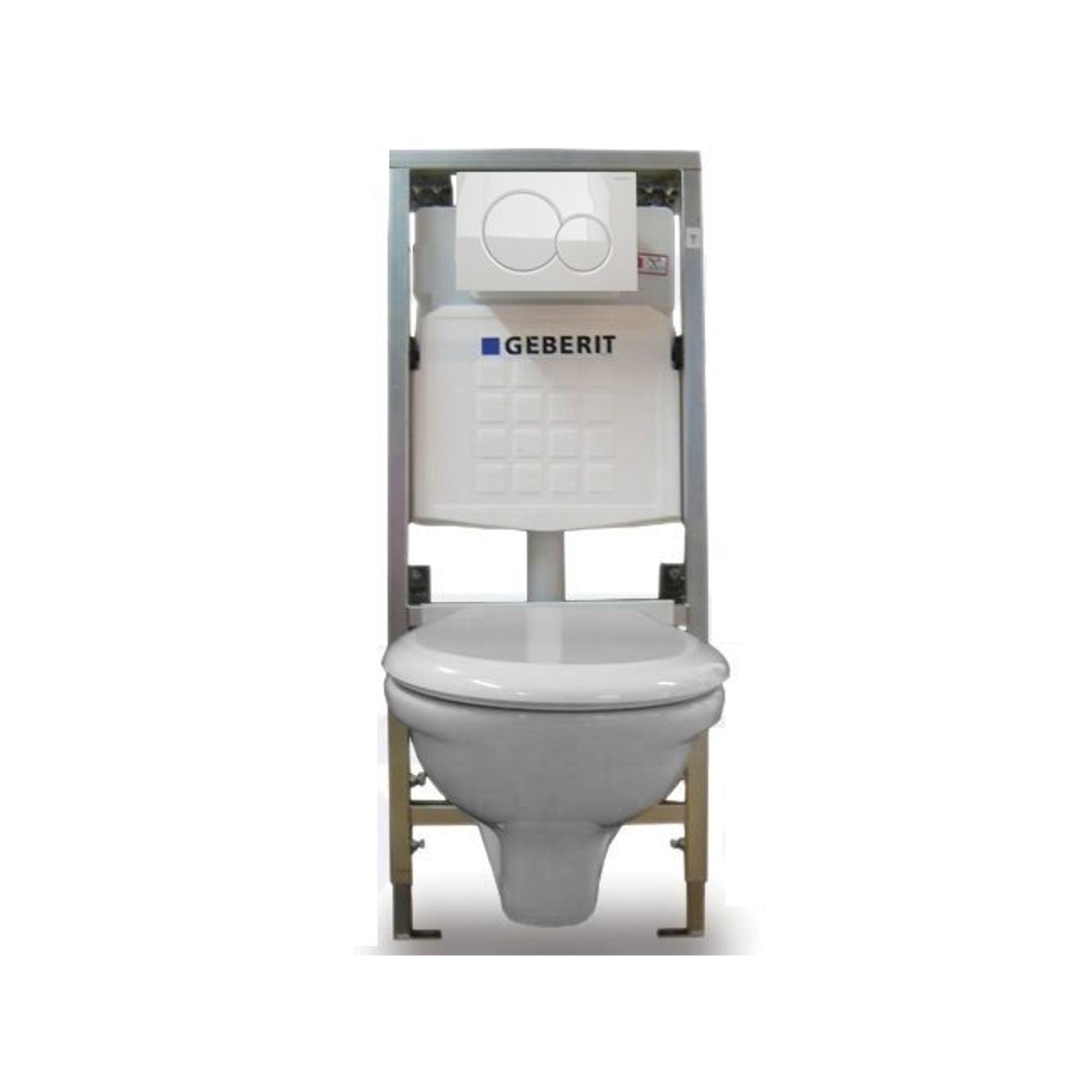 Geberit Réservoir encastrable WC blanc abattant soft close et couvercle  blanc - 0190660/0701131/sw3991/0700518/ 