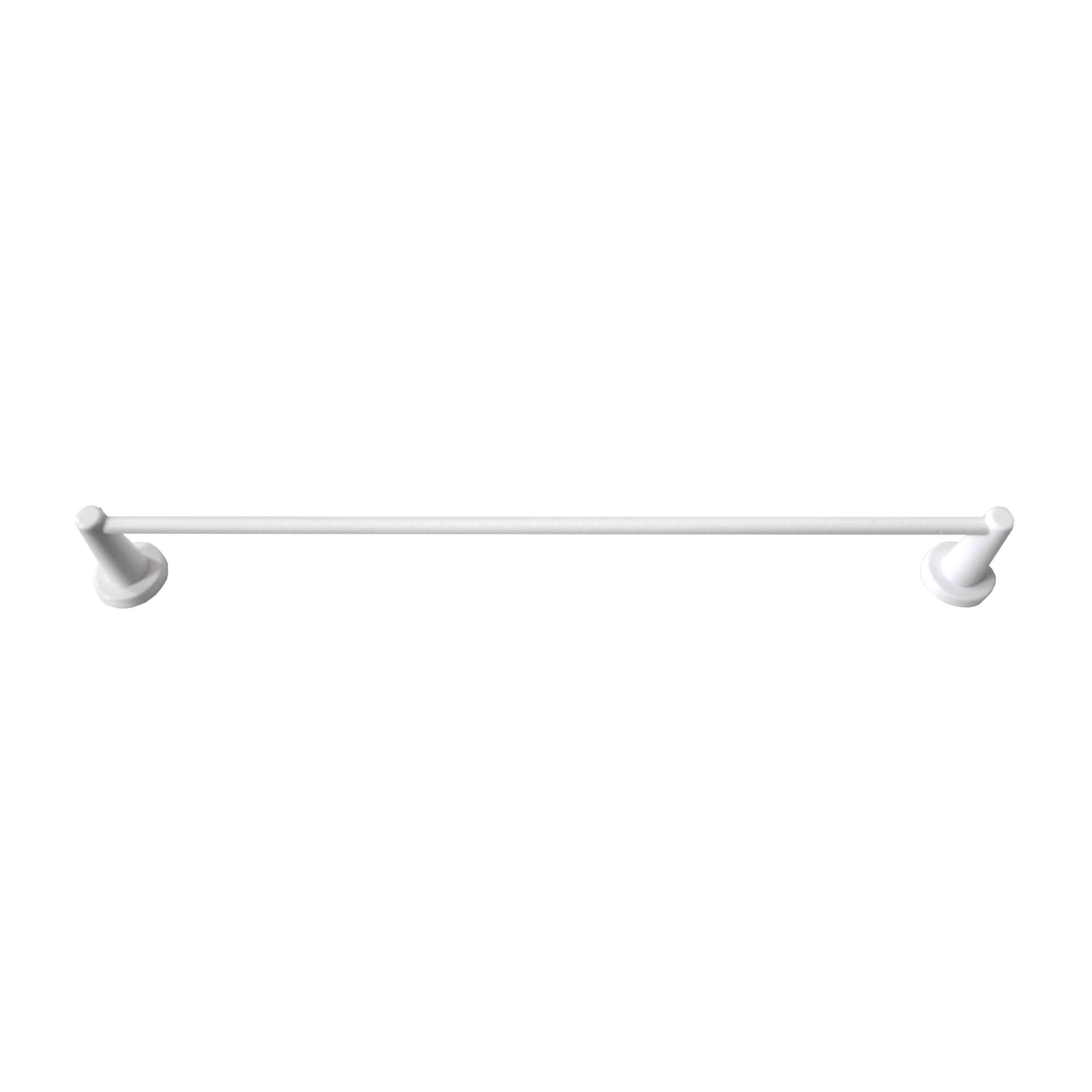 Porte-serviettes Magnétique Double Barre Blanc - Fixation Sans Perçage, Pour Cuisine Ou Salle De Bain