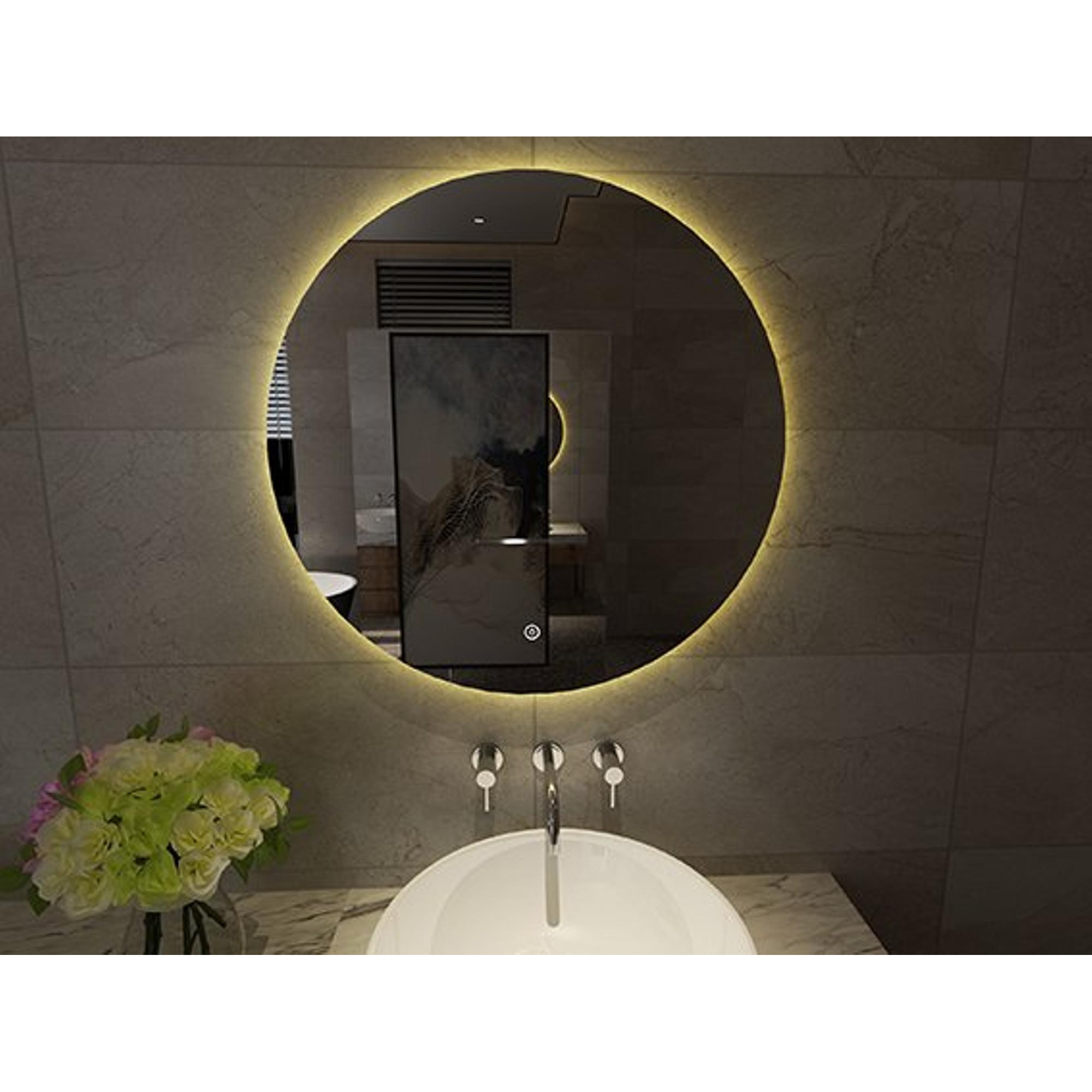 Adema Circle miroir rond diamètre 60cm avec éclairage LED indirect