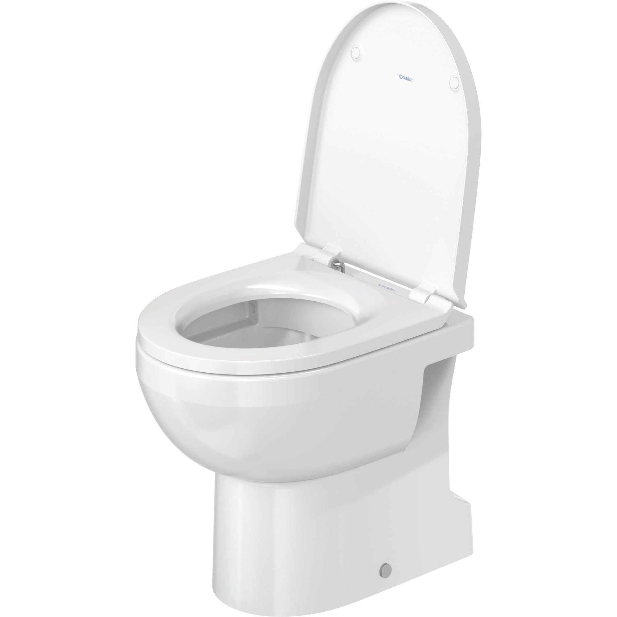 Wttfc Abattant WC Rectangulaire, Couvercle De Toilette en Duroplaste,  Fermeture en Douceur, Frein De Chute, Lunette WC Carrée,03F
