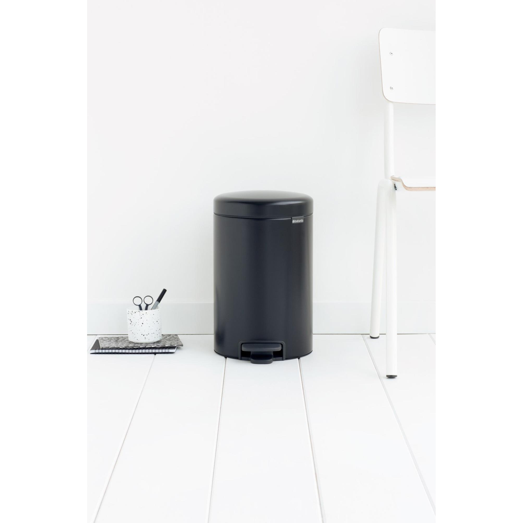 Brabantia Bo Hi Prullenbak - 12 liter - Matt Steel Fingerprint Proof