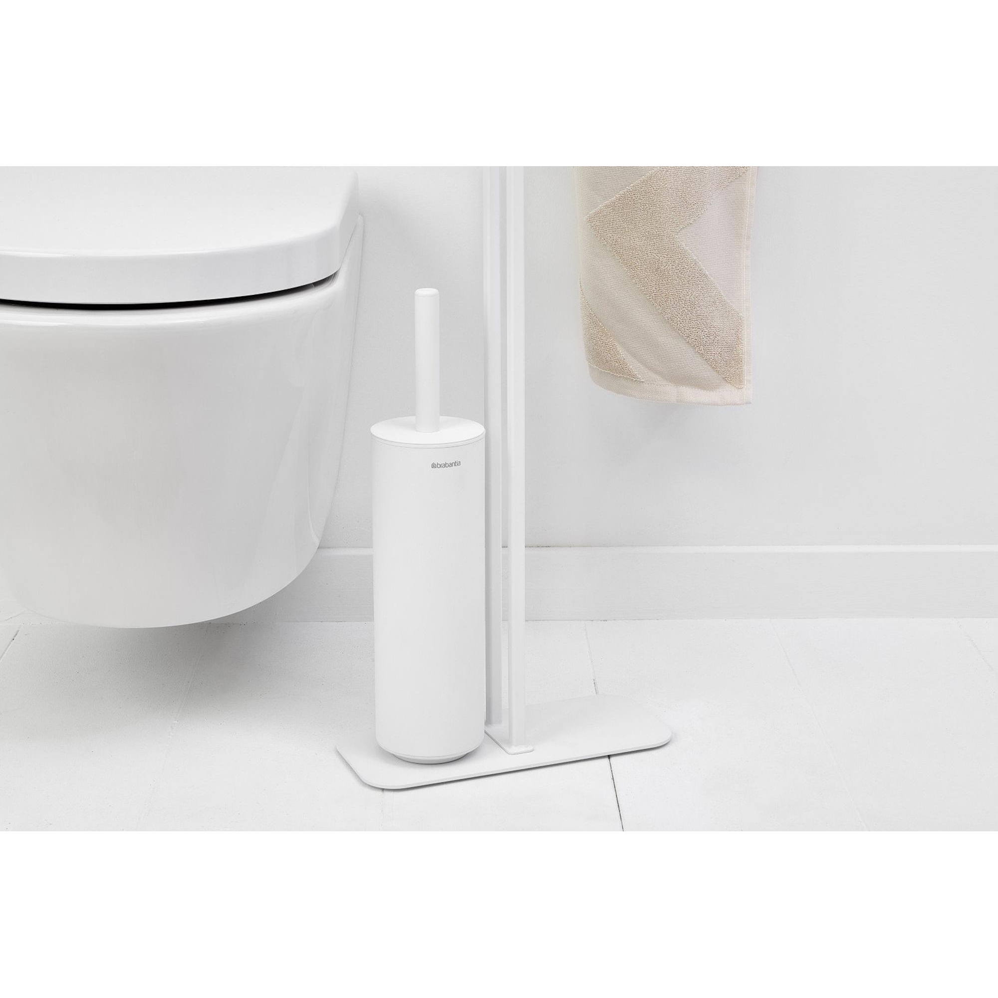 Brosse WC Silicone Blendura – Anti-Goutte, Montage Mural Ou Sol, Manche Antidérapant – Nettoyage Profond !