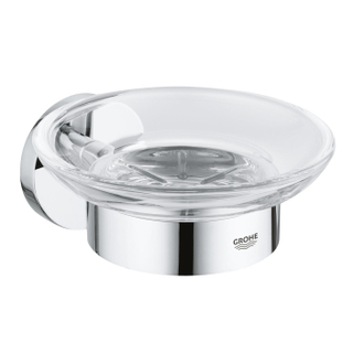 GROHE Essentials Zeepschaal - met houder - wandmontage - chroom