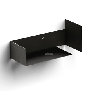 Clou Vale Meuble ouvert - 46x19x18.5cm - gauche - avec porte-serviettes - noir