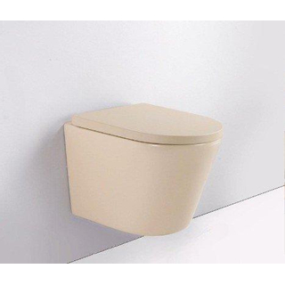 QeramiQ Dely Abattant WC - frein de chute - déclipsable - 35mm - beige mat