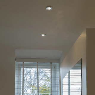 QAZQA Xena inbouwspot - 8x8cm - IP44 - rond - staal