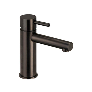 Herzbach design ix pvd robinet de lavabo taille m sans vidange noir 5.2x16.8cm acier
