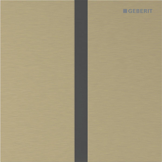 Geberit type 40 urinioir bedieningsplaat - 230V - vierkant - messing geb/easy-to-cl.