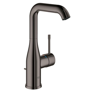 Grohe Essence New Robinet de lavabo L-size avec bec rehaussé rotatif et bonde EcoJoy graphite dur SECOND CHOIX