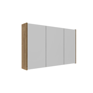 Saniclass Holz Atelier Spiegelkast - 100x63x16cm - inclusief zijpanelen - Eiken natural
