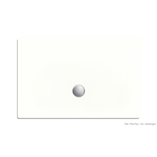 Xenz Flat Plus receveur de douche 100x140cm rectangle blanc mat