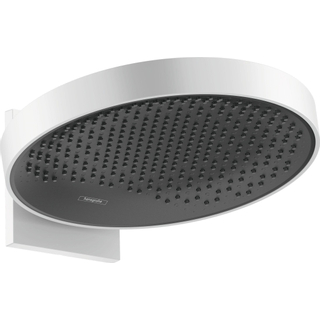 Hansgrohe Rainfinity PowderRain pomme de douche 360 1 jet avec bras de douche inclinable verticalement 10-30° Ø36cm mat blanc