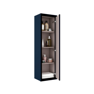 FugaFlow Eccelente Arredo Armoire colonne - 120x34.5x34.5cm - 1 porte - MDF - Bleu marine mat