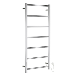 Smedbo Dry Handdoekradiator - 50x121.2x11.2cm - ophangen - RVS Gepolijst Edelstaal SHOWROOMMODEL
