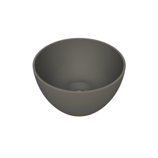 Arqua Olivia Vasque - 22x22cm - ronde - à poser - mat quartz gris
