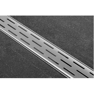 Easy Drain Compact afvoergoot enkele plaat met zijuitloop 6x100cm 30mm RVS TWEEDEKANS