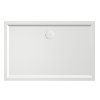 Xenz mariana receveur de douche 120x80x4cm rectangle acrylique blanc