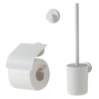 Tiger Urban Toiletaccessoireset - Toiletborstel met houder - Toiletrolhouder met klep - Handdoekhaak - Wit