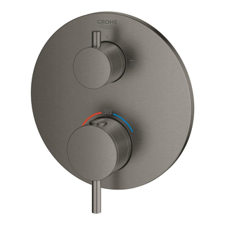 GROHE Atrio Pièce de finition mitigeur douche encastrable thermostatique avec inverseur douche de tête douchette Brushed Hard Graphite