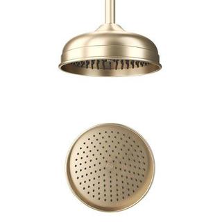 Crosswater Belgravia Douche principale - rond - 20cm - easy clean - laiton brossé (or)