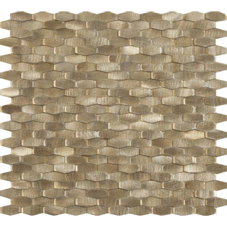 Dune materia mosaics carreau de mosaïque 28.4x30cm halley gold 5mm mat/brillant gold