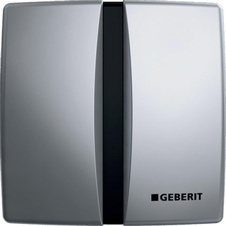 Geberit Basic urinoir stuursysteem netvoeding 16x16cm met infrarood voor frontbediening mat verchroomd