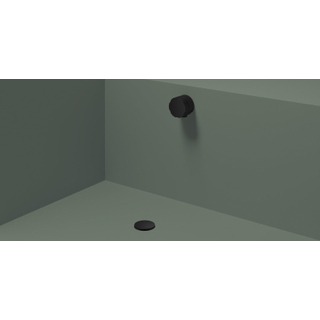 Hotbath Cobber badoverloop - vulcombinatie - verlengd - Mat Zwart PVD