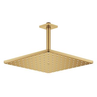 GROHE Rainshower SmartActive 310 Cube Hoofddouche - 31x31cm - 1 straalsoort - plafondarm 14.2cm - geborsteld cool sunrise