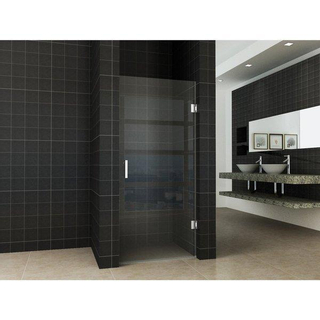 Wiesbaden Less Porte de douche sans profil 80x200cm verre 8mm avec coating NANO Blanc mat