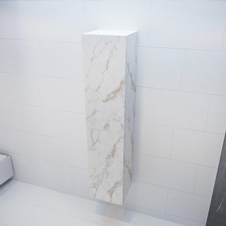 MONDIAZ BEAM Kolomkast - 160cm - 2 deuren - Carrara marmer