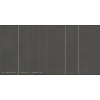 SAMPLE Atlas Concorde Boost Balance Decor-strip - 60x120cm - 9mm - gerectificeerd - Porcellanato - Tarmac (Zwart)