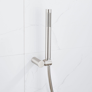Fortifura calvi ensemble de douche à main avec support de douche à main et tuyau lisse en acier inoxydable