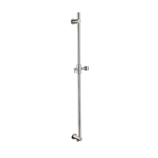 FugaFlow Eccelente Accessoire Barre de douche coulissante avec coude mural intégré - 90cm - Acier inoxydable brossé PVD (Acier inoxydable)