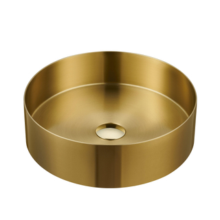 FugaFlow Eccelente Ferro Waskom - 36x36x11cm - RVS - Geborsteld messing (goud)