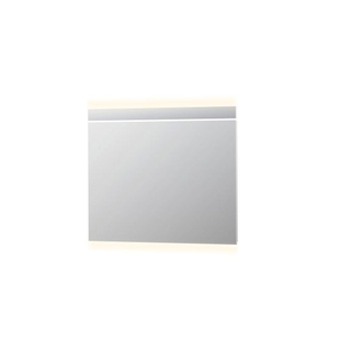 INK SP6 Spiegel - 100x4x80cm - LED horizontaal - boven en onder - colour changing - dimbaar - aluminium Zilver OUTLETSTORE