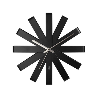 Horloge mural Umbra Ribbon 31x31x6cm acier noir