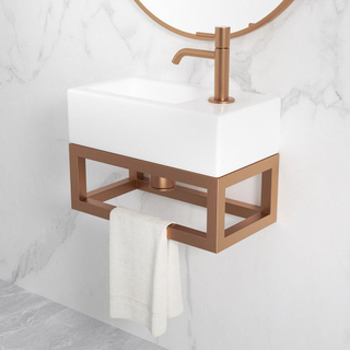 Wiesbaden Nick cadre pour fontaine 395 x 150 x 215 mm bronze cuivre brossé PVD