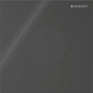 Plaque de commande Geberit type 40 urinoir - batterie - rond - rond - noir