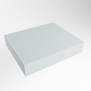 Mondiaz TOP 51 Topblad - 40x51x12cm - geschikt voor afdekplaat - Solid surface - Clay