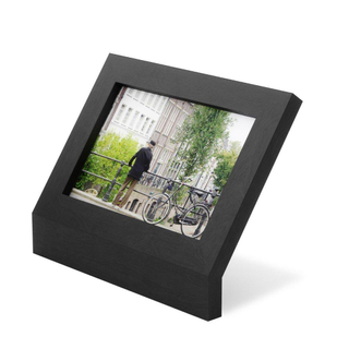 Umbra Podium cadre photo 9x18x13cm bois debout noir