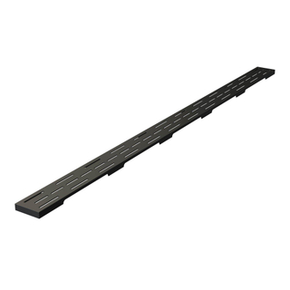 Brauer Douchegootrooster - 110cm - mat zwart
