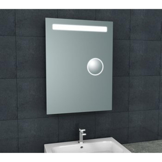 Wiesbaden Tigris miroir rectangulaire avec LED et miroir de rasage 60 x 80 cm