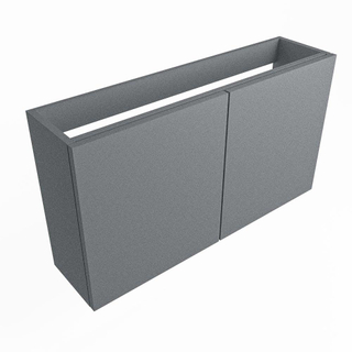 Mondiaz FOWY fonteinonderkast - 90x22x50cm - 2 deuren - push to open - softclose - Plata