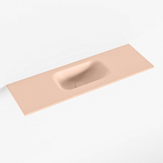 Mondiaz EDEN Fontein - 70x23x0.9cm - wasbak midden - zonder kraangaten - voor toiletmeubel - Solid surface - Rosee